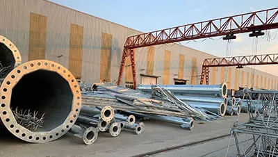 Stock de matières premières en acier