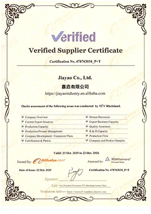 Certificat de fournisseur vérifié