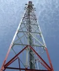 Pylône de télécommunications en acier angulaire à 3 pieds