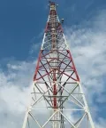 Pylône de télécommunications en acier angulaire à 3 pieds