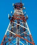 Pylône de télécommunications en acier angulaire à 4 pieds