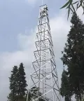 Pylône de télécommunications en acier angulaire à 4 pieds