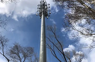 Pylône monotube / monopode télécom de 30 m 