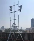 Pylône de télécommunications rooftop